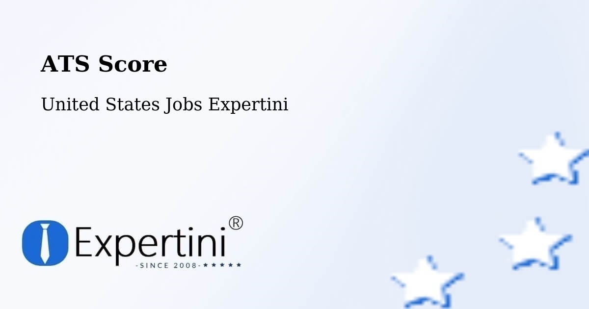 Resume ATS Score & Job Description Match Tool – Sturtevant - United States Jobs Expertini